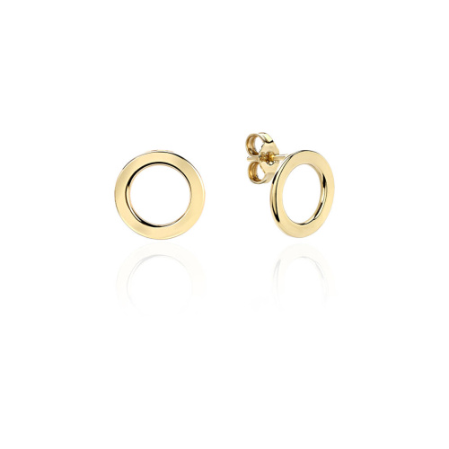 Серьги из желтого золота 585 пробы без вставок 01С0313928