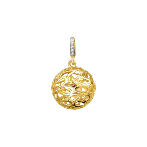 Подвеска из желтого золота 585 пробы с фианитами 01П1313879Р