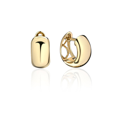 Серьги из желтого золота 585 пробы без вставок 01С0313744