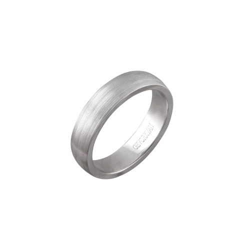 Кольцо обручальное из белого золота 585 пробы без вставок 01О020484