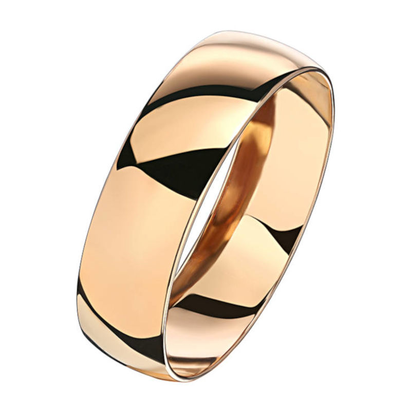 Обручальное кольцо из красного золота 585 пробы 01О010139