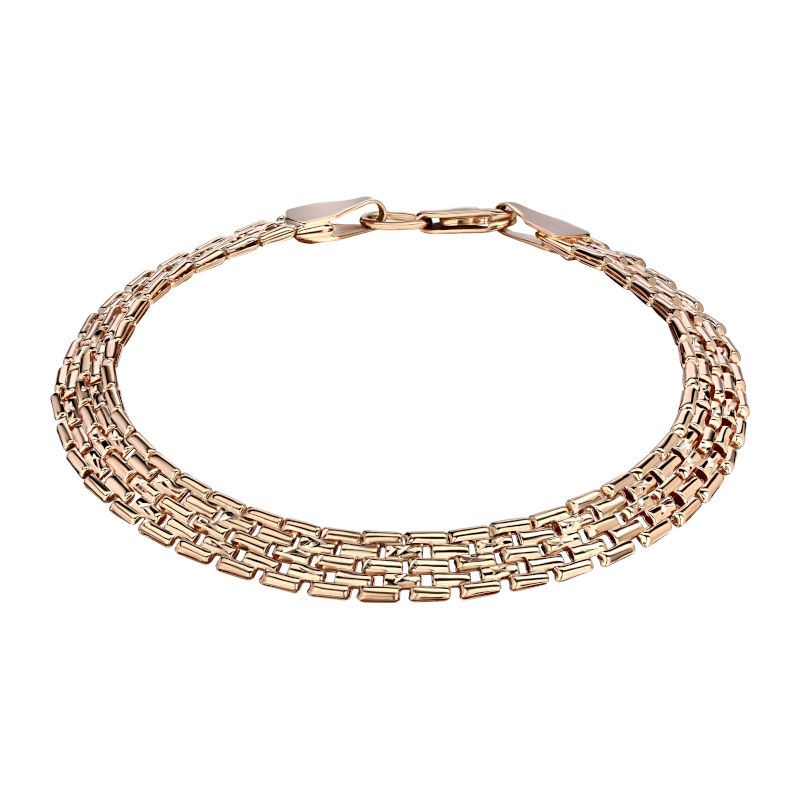 Браслет из красного золота 585 пробы без вставок 01Б711024 Браслет из красного золота 585 пробы без вставок 01Б711024