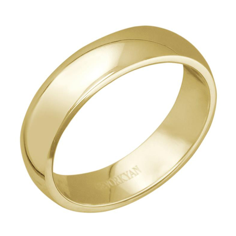 Кольцо из желтого золота 585 пробы без вставок 01О030370
