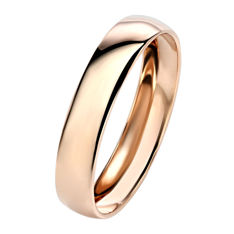 Обручальное кольцо из красного золота 585 пробы 01О010142