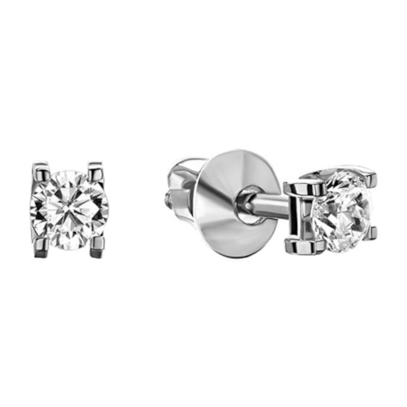 Серьги из белого золота 585 пробы с фианитами 01С1213725 Серьги из белого золота 585 пробы с фианитами 01С1213725